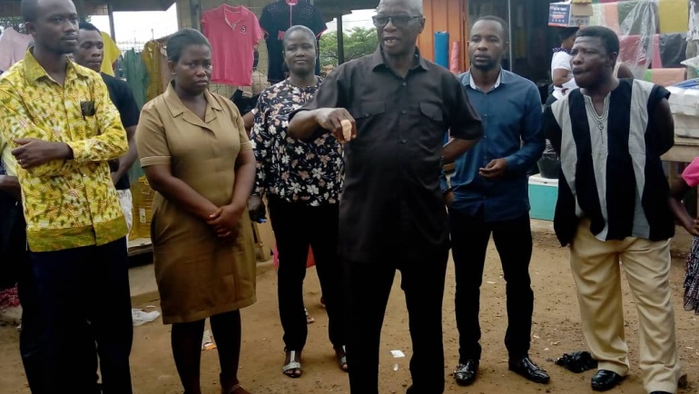 Disinfection exercises of Kwabre East Municipal Markets