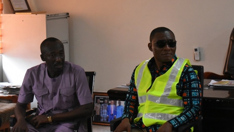 DEPUTY MINISTER OF LANDS AND NATURAL RESOURCES HON. MIREKU DUKER PAY WORKING VISIT TO ENCROACHED QUARRY SITES AT ASONOMASO                                      NKWANTA IN KWABRE EAST