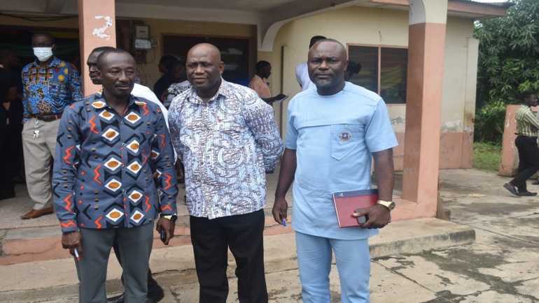 THE DEPUTY MINISTER OF LOCAL GOVERNMENT, (HON.COLLINS NTIM) VISITS THE KWABRE EAST MUNICIPAL ASSEMBLY