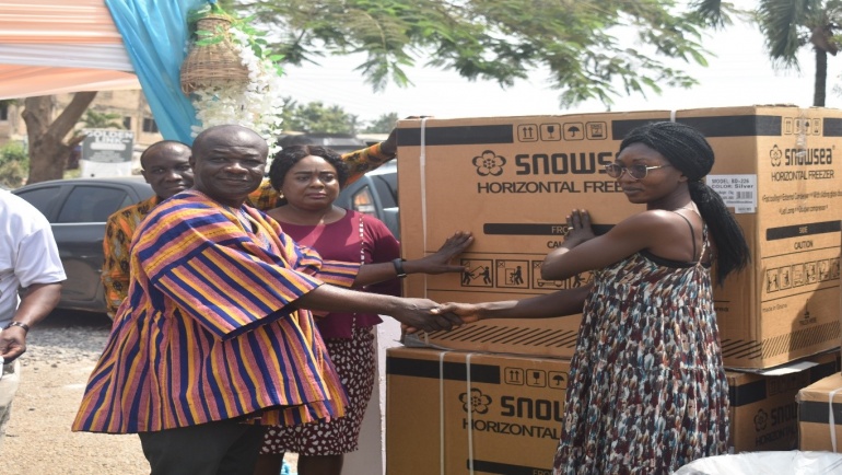 THE KWABRE EAST MUNICIPAL ASSEMBLY HELD THEIR PROGRAM ON PERSONS WITH DISABILITIES (PWDs) UNDER DACF AT THE FORECOURT OF THE ASSEMBLY ON 28TH JANUARY 2026.